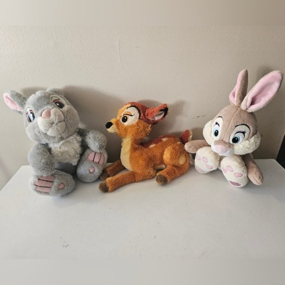 Disney Bambi Plush Toys Set of 3 - Picture 1 of 10